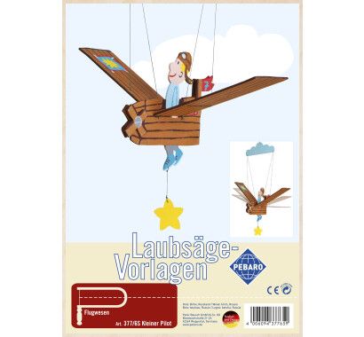 Фото - Заготовка из фанеры "Маленький пилот" для выпиливания лобзиком Pebaro