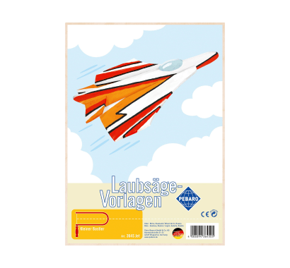 Фото - Заготовка із фанери "Винищувач" для випилювання лобзиком Pebaro