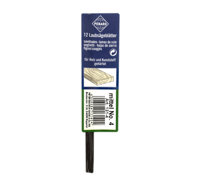 Фото - Пилки для ручного лобзика №4 Pebaro