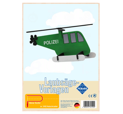 Фото - Заготовка из фанеры "Вертолет" для выпиливания лобзиком Pebaro