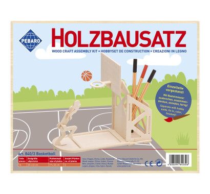 Фото - Заготовка із фанери 3D пазл "Підставка для ручок Баскетбол" Pebaro