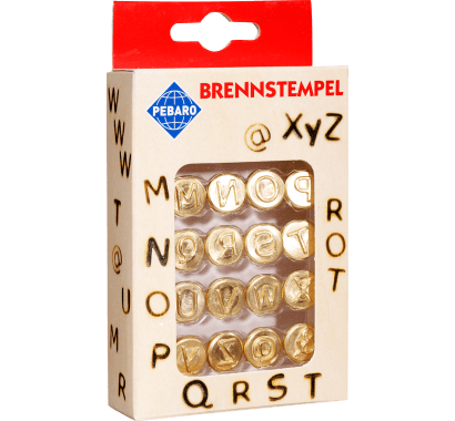 Фото - Набор штампов для выжигания 16шт. (буквы M-Z) Pebaro