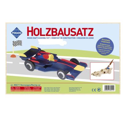 Фото -  Заготовка з фанери 3D пазл "Формула-1 гоночний автомобіль" (новинка) Pebaro