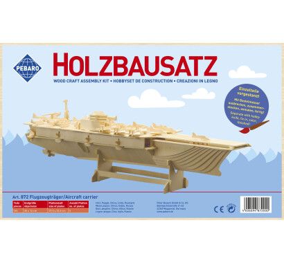 Фото - Заготовка із фанери 3D пазл "Авіаносець" Pebaro