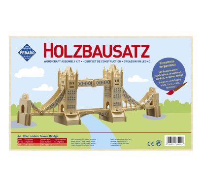 Фото - Заготовка из фанеры 3D пазл "Тауэрский мост (Лондон)" Pebaro