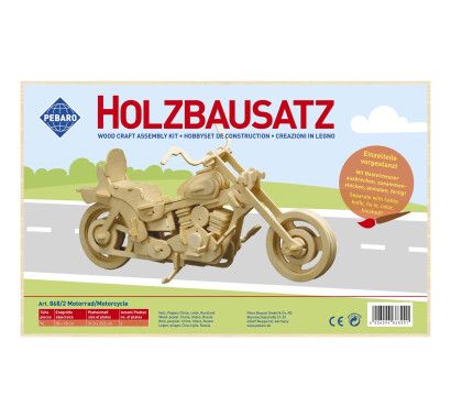 Фото - Заготовка із фанери 3D пазл "Мотоцикл" Pebaro