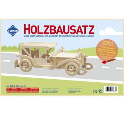 Фото - Заготовка із фанери 3D пазл "Ретро-автомобіль Sunbeam" Pebaro