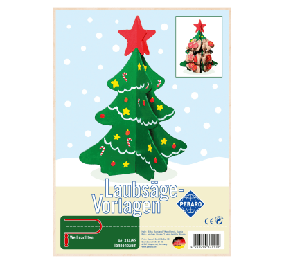 Фото - Заготовка из фанеры "Ёлка" для выпиливания лобзиком Pebaro