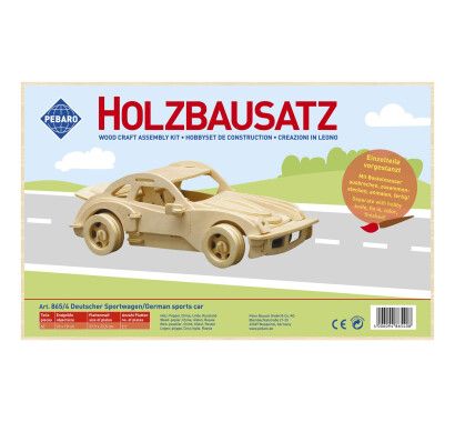 Фото - Заготовка из фанеры 3D пазл "Немецкий спорткар" Pebaro