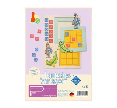 Фото - Заготовка из фанеры "Крестики-нолики" для выпиливания лобзиком Pebaro