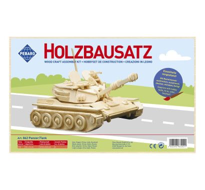 Фото -  Заготовка з фанери 3D пазл "Танк" Pebaro