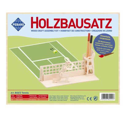 Фото - Заготовка із фанери 3D пазл "Підставка для ручок Теніс" Pebaro