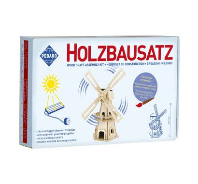 Фото - Заготовка из фанеры 3D пазл "Ветряная мельница" Pebaro