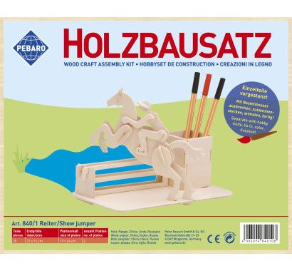 Фото - Заготовка із фанери 3D пазл "Підставка для ручок Жокей" Pebaro