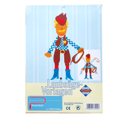 Фото - Заготовка из фанеры "Ковбой" для выпиливания лобзиком Pebaro