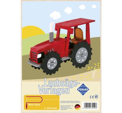 Фото - Заготовка из фанеры "Трактор" для выпиливания лобзиком Pebaro