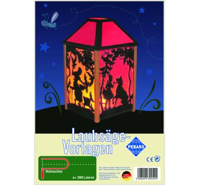 Фото - Заготовка із фанери "Ліхтарик" для випилювання лобзиком Pebaro