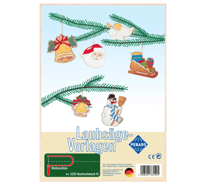 Фото - Заготовка из фанеры "Украшения на елку ІII" для выпиливания лобзиком Pebaro