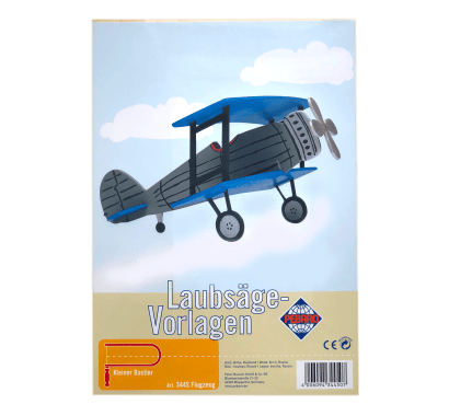 Фото - Заготовка із фанери "Літак" для випилювання лобзиком Pebaro